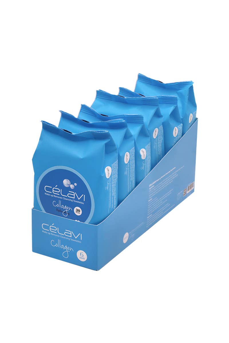 Celavi MT002 Collagen Makeup Wipes (30 Sheets) - 6 PCS