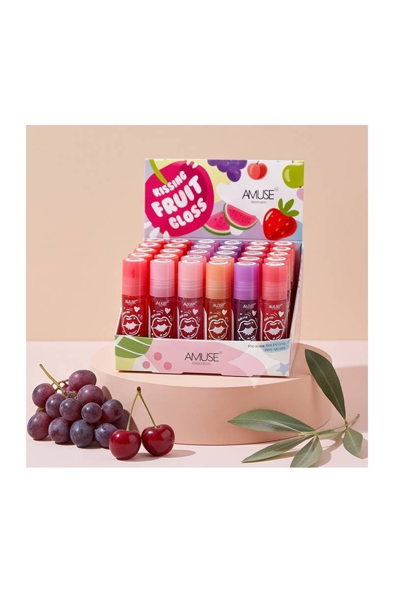 AMUSE LIP020-1M Roll-On Kissing Fruit Lip Gloss - 36 pcs