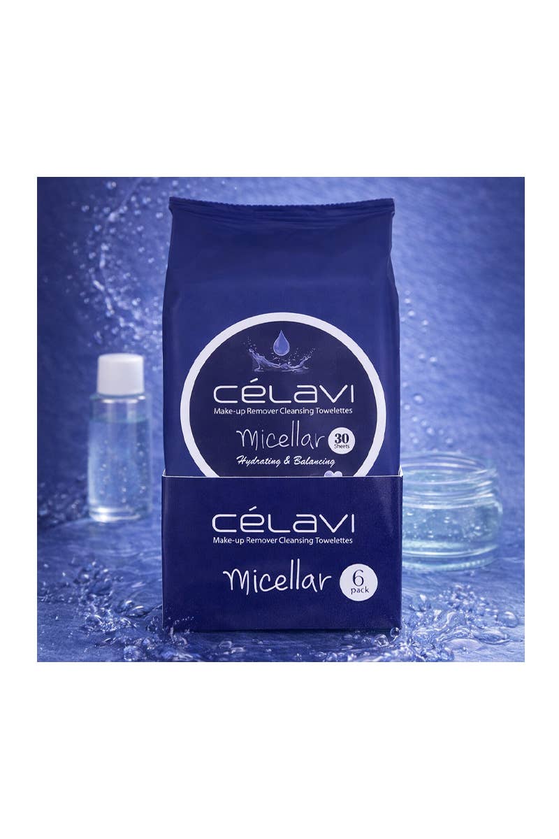 Celavi MT022 Micellar Makeup Wipes (30 Sheets) - 6 pcs
