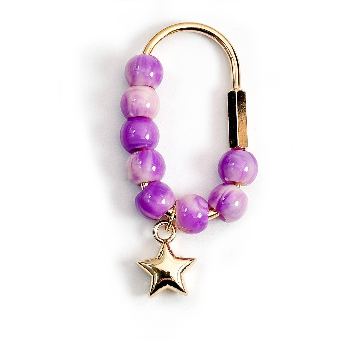 Crystal Beaded Carabiner Bag Charm Keychain