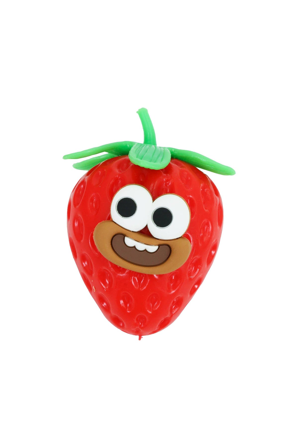 Goofy Smile Strawberry Fluffy Slime Filled TPR Squishy Toy