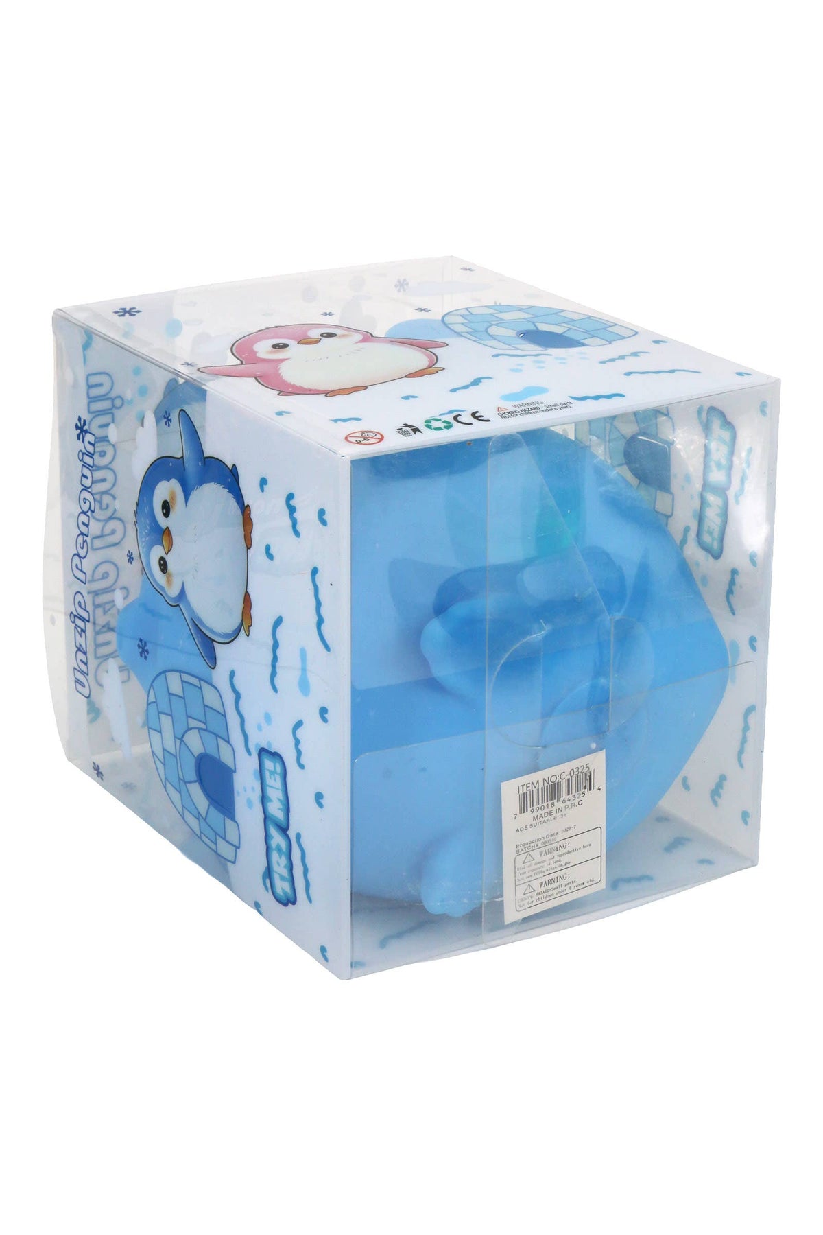 JUMBO 6 Inch Penguin Fluffy Slime Filled TPR Squishy
