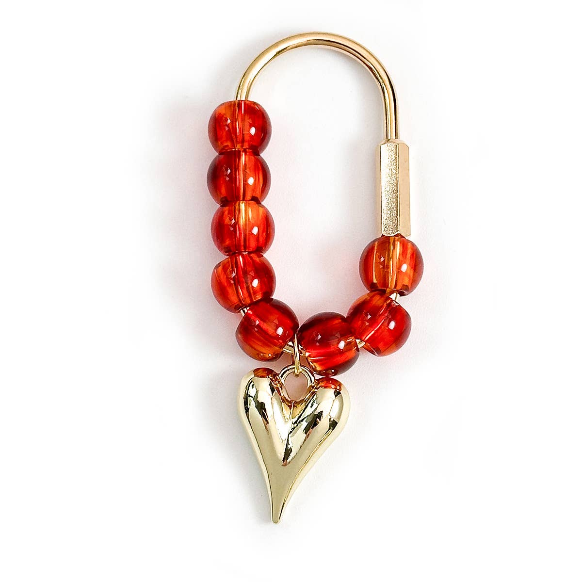 Crystal Beaded Carabiner Bag Charm Keychain