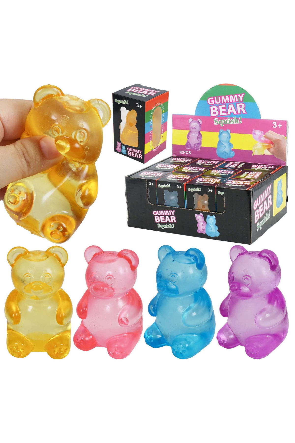 Mini Teddy Bear Thick Maltose Putty Filled Squishy