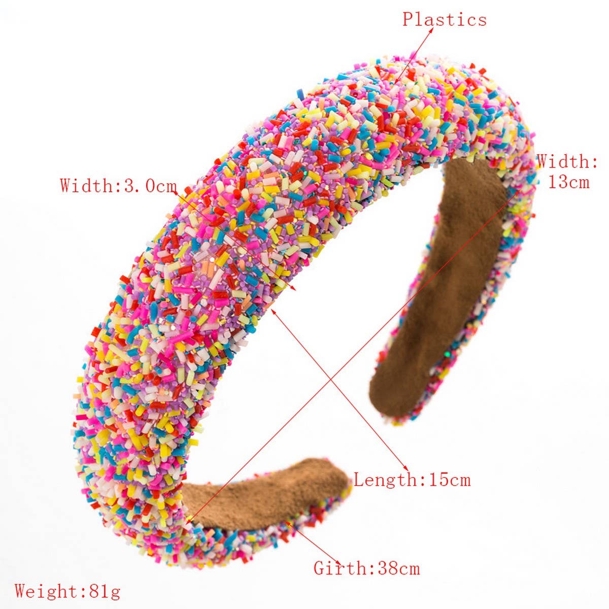 Colorful Sequin Padded Wide Headband