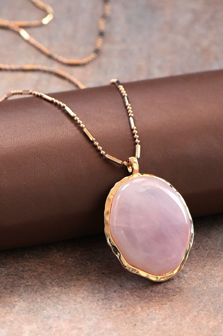 Natural Stone Pendant Necklace 153